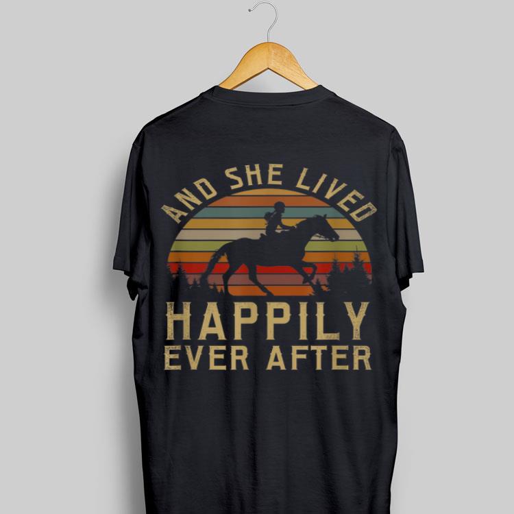 Horse And She Lived Happily Ever After Vintage shirt 8