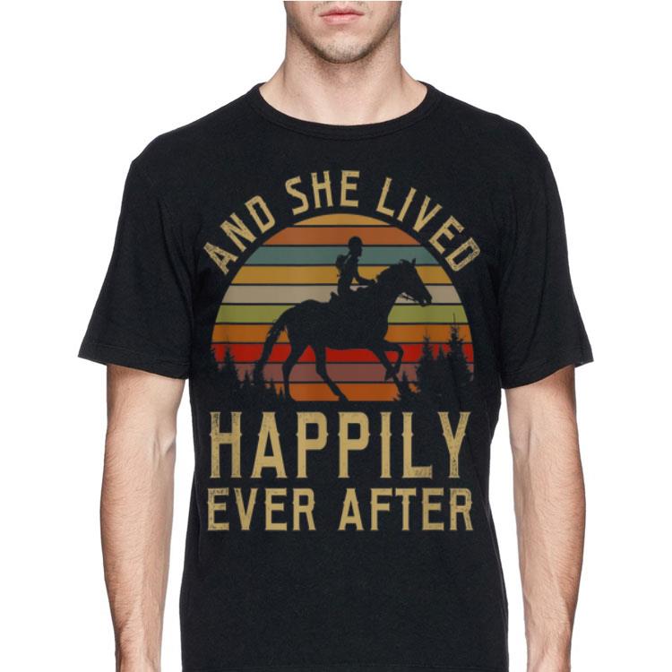 Horse And She Lived Happily Ever After Vintage shirt 12 Horse And She Lived Happily Ever After Vintage shirt