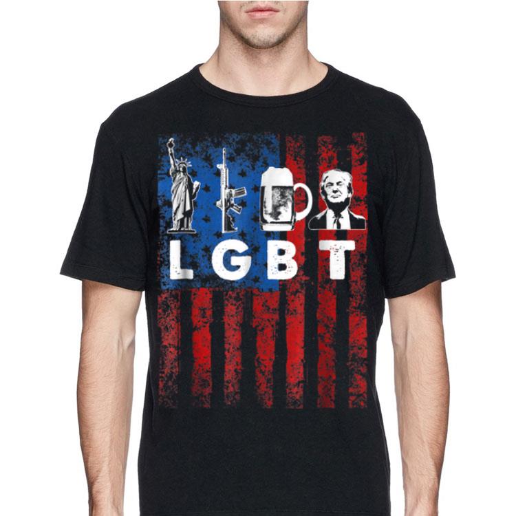 LGBT Liberty Guns beer Trump American Flag shirt 12 LGBT Liberty Guns beer Trump American Flag shirt
