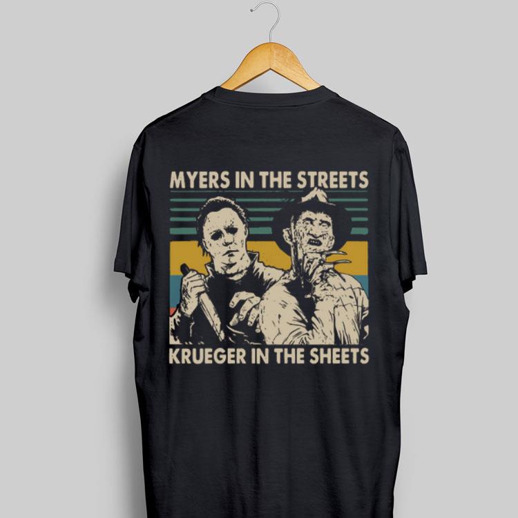 Myers In The Streets Krueger In The Sheets Vintage shirt 9