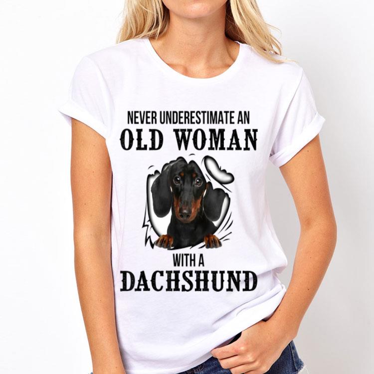 Never Underestimate An Old Woman With A Dachshund shirt 12 Never Underestimate An Old Woman With A Dachshund shirt