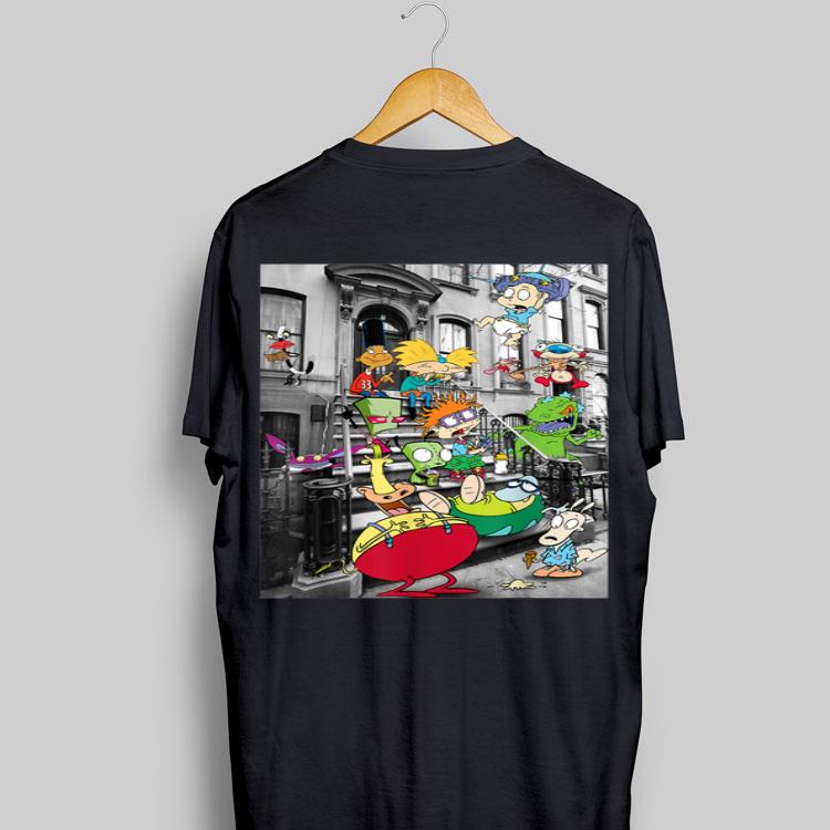 Nickelodeon Classic Nicktoons Hanging On Stoop shirt 9