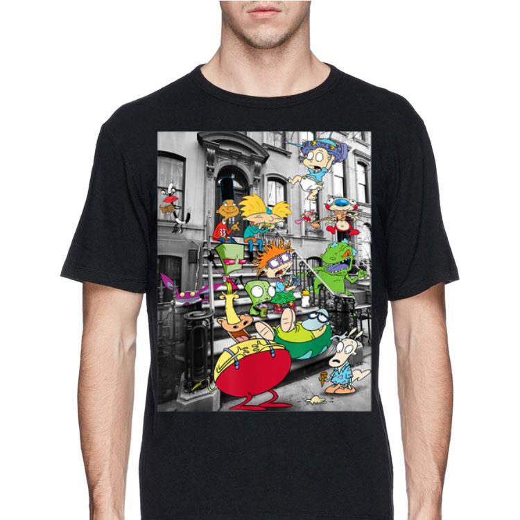 Nickelodeon Classic Nicktoons Hanging On Stoop shirt 12 Nickelodeon Classic Nicktoons Hanging On Stoop shirt