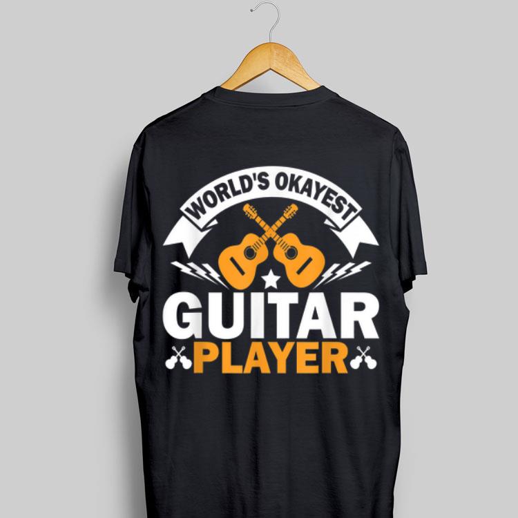 World's Okayest Guitar Player Acoustic Guitar shirt 17