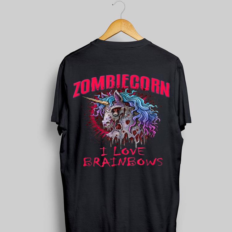 Zombie Unicorn I Love Brainbows Halloween shirt 9