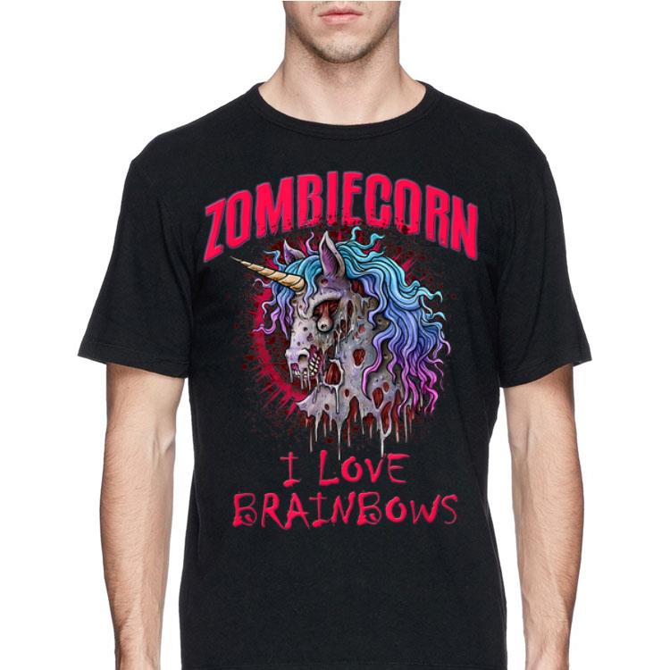 Zombie Unicorn I Love Brainbows Halloween shirt 12 Zombie Unicorn I Love Brainbows Halloween shirt