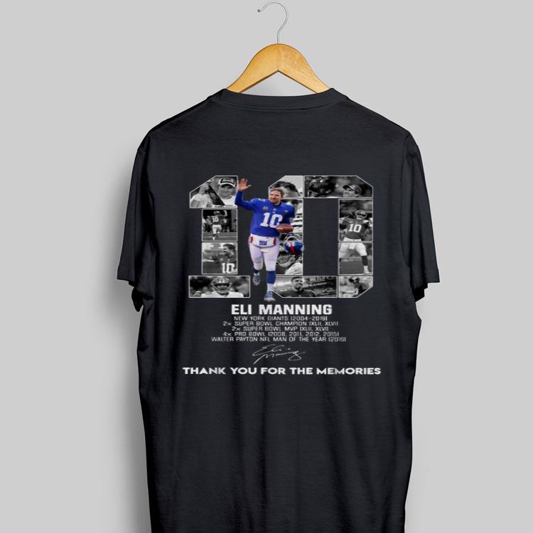 10 Eli Manning Thank You For The Memories Signature shỉt 9