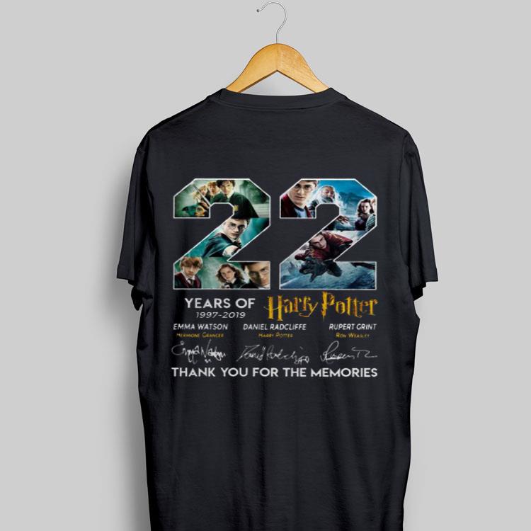 22 Years Of Harry Potter 1997-2019 Thank You For The Memories shirt 17