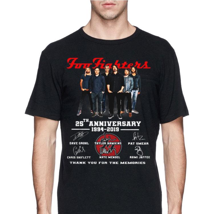25th Anniversary 1994-2019 Foo Fighters Signatures shirt 12 25th Anniversary 1994-2019 Foo Fighters Signatures shirt