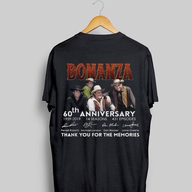 60th Anniversary Thank You For The Memories 1959-2019 Bonanza shirt 9