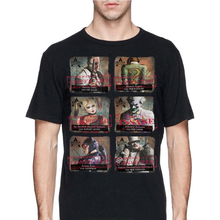 Batman Arkham City Arkham Lineup shirt 12 Batman Arkham City Arkham Lineup shirt