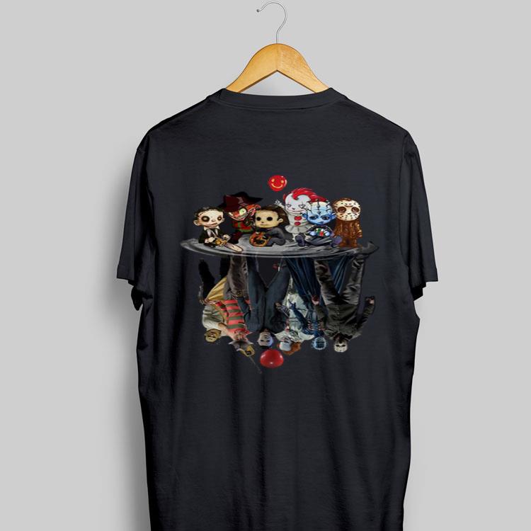 Chibi Horror Characters Horror Movie Characters Reflection shirt 9