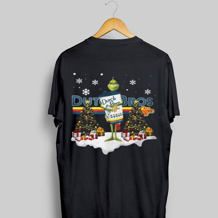Christmas Tree Grinch Hug Dutch Bros Coffee shirt 9