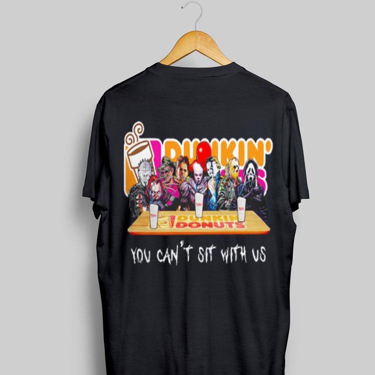 Horror Character Dunkin’ Donuts You Can’t Sit With Us shirt 9