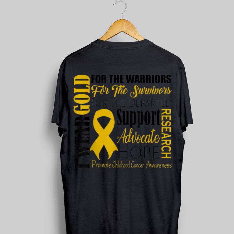 I Wear Gold For The Warriors For The Survivors For The Departed shirt 9