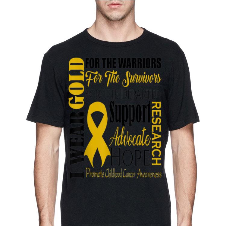I Wear Gold For The Warriors For The Survivors For The Departed shirt 12 I Wear Gold For The Warriors For The Survivors For The Departed shirt