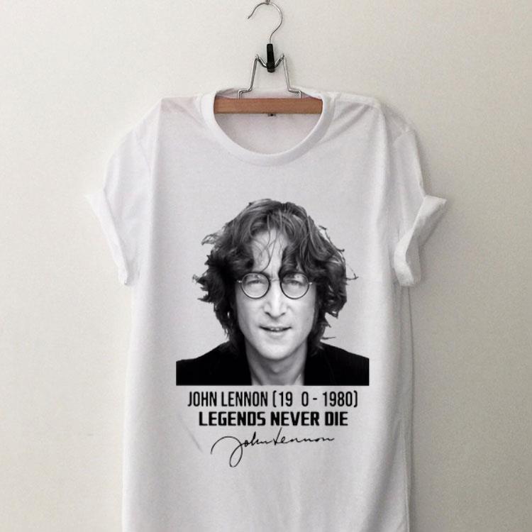 John Lennon Legends Never Die 1940-1980 Signature shirt 9