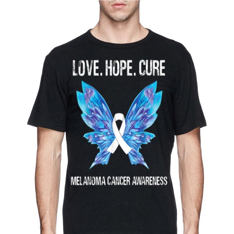 Love Hope Cure Melanoma Skin Cancer Awareness Butterfly shirt 12 Love Hope Cure Melanoma Skin Cancer Awareness Butterfly shirt