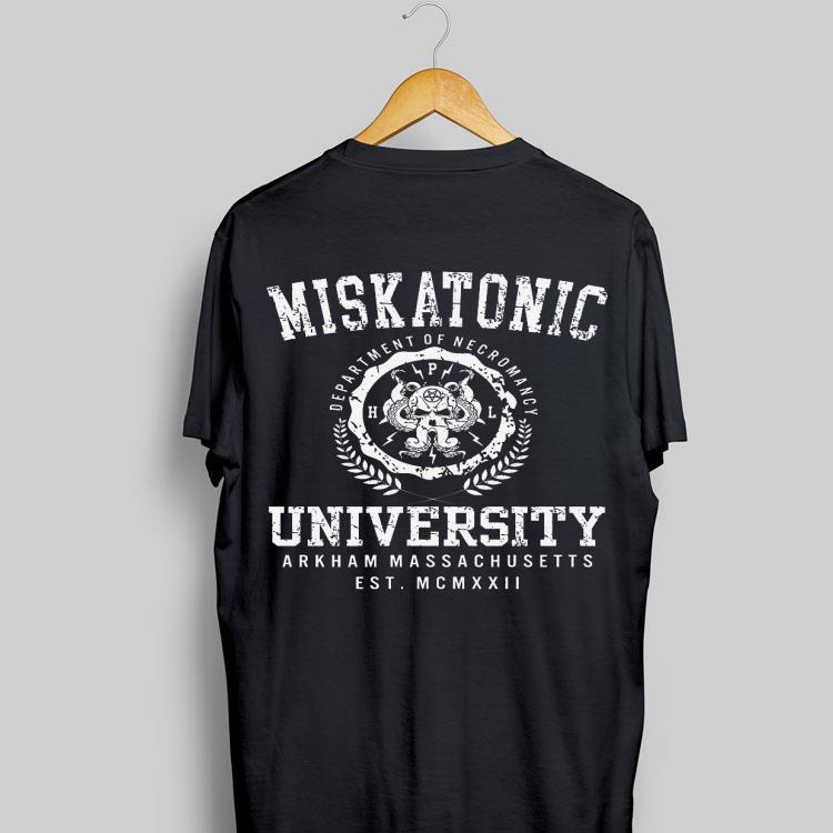 Miskatonic Department Of Necromancy University Arkham Massachusetts shirt 9