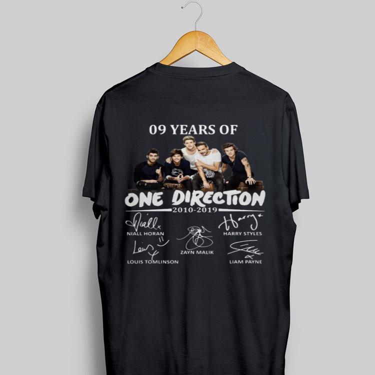 One Direction 09 Years 2010-2019 Signatures shỉt 9