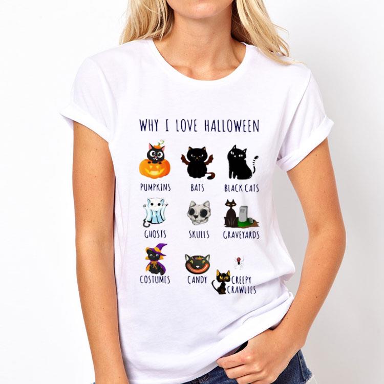 Pumpkins Bats Black Cats Ghosts Skulls Why I Love Halloween shirt 12 Pumpkins Bats Black Cats Ghosts Skulls Why I Love Halloween shirt
