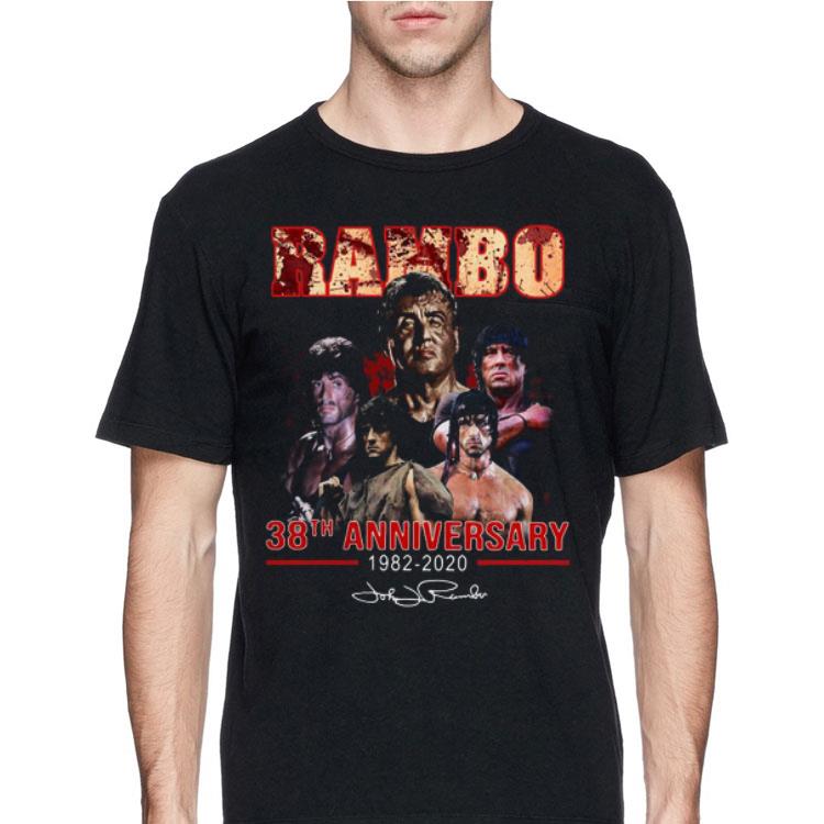 Rambo 38th Anniversary 1982-2020 Signature shirt 12 Rambo 38th Anniversary 1982-2020 Signature shirt