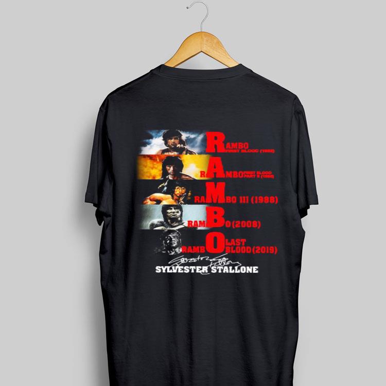 Rambo all season Sylvester Stallone signature shirt 9