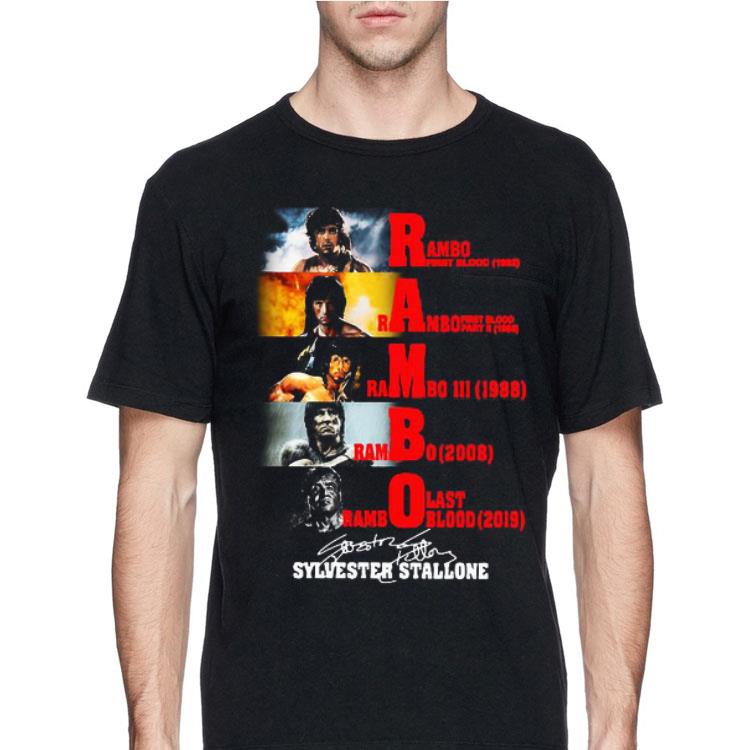 Rambo all season Sylvester Stallone signature shirt 12 Rambo all season Sylvester Stallone signature shirt