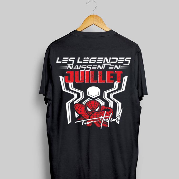 Spiderman Les Legendes Naissent En Juilllet Signature shirt 8