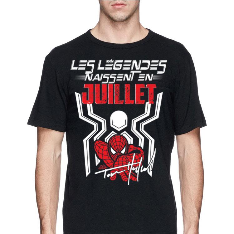 Spiderman Les Legendes Naissent En Juilllet Signature shirt 12 Spiderman Les Legendes Naissent En Juilllet Signature shirt