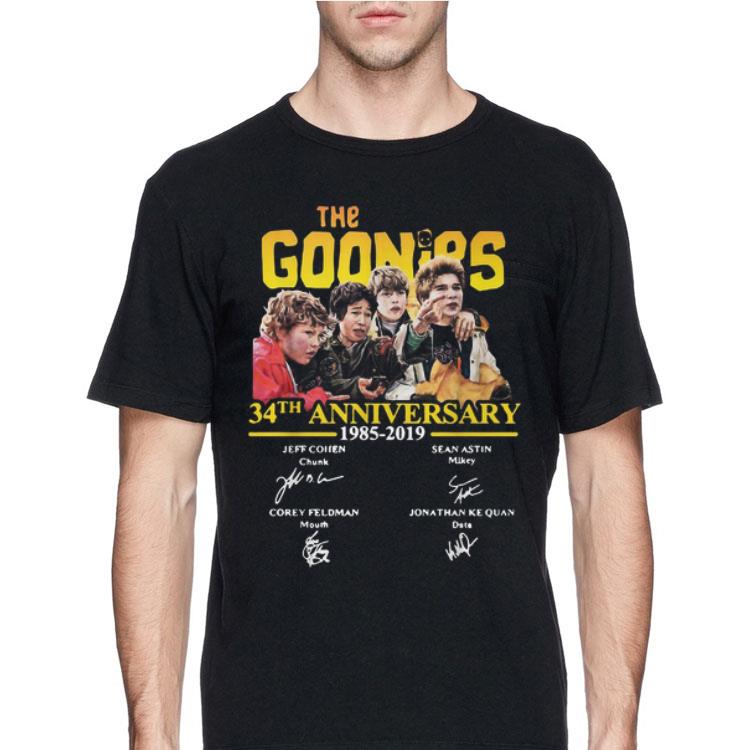 The Goonies 1985–2019 34th Anniversary Signatures shirt 12 The Goonies 1985–2019 34th Anniversary Signatures shirt