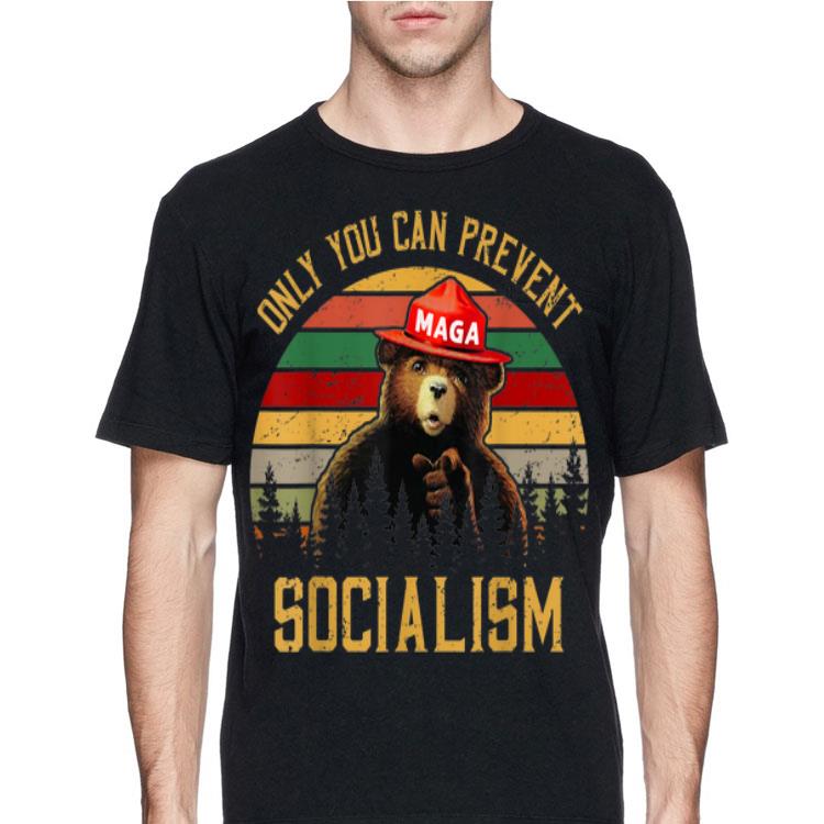 Vintage Only Can You Prevent Maga Socialism Bear shirt 12 Vintage Only Can You Prevent Maga Socialism Bear shirt