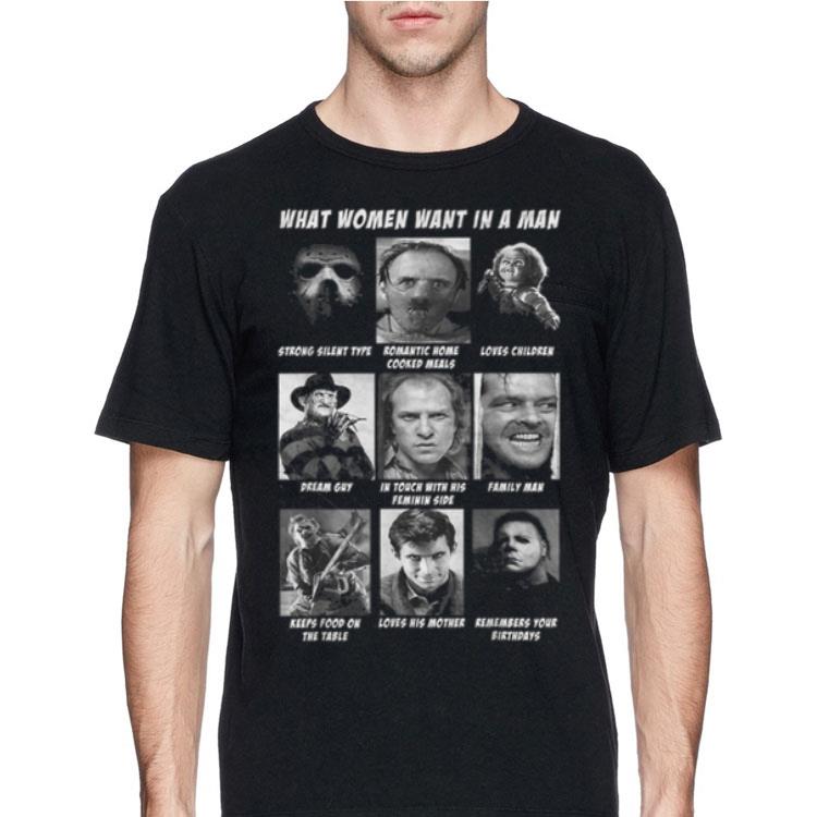 What Women Want In The Man Killer Chart Halloween shirt 12 What Women Want In The Man Killer Chart Halloween shirt