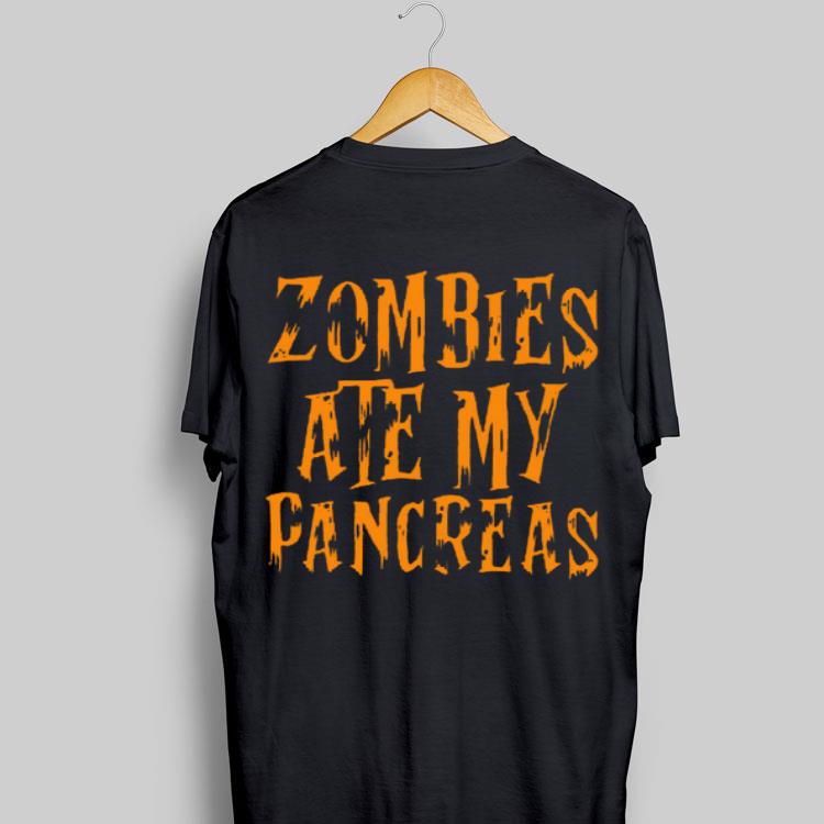 Zombies Ate My Pancreas Halloween shirt 9