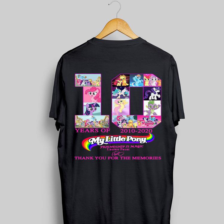 10 Years of My Little Pony Thank You For The Memories Signatures shirt 9