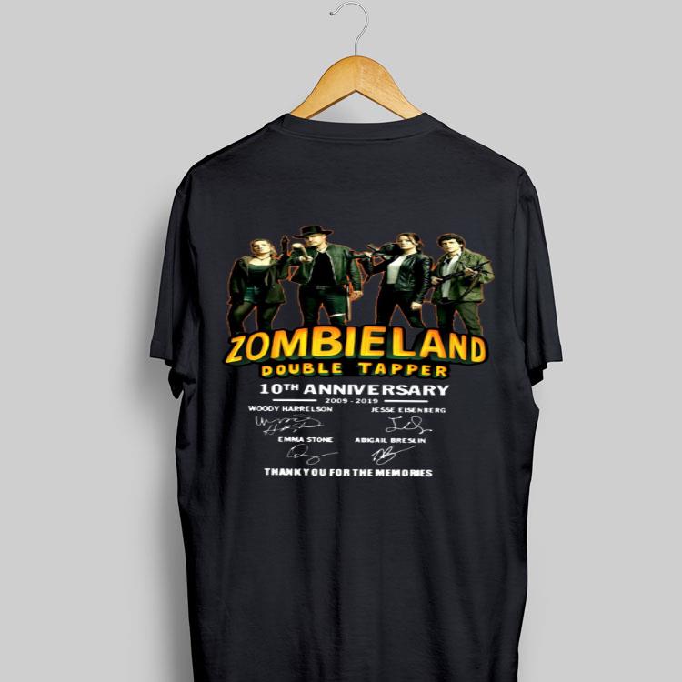 10th Anniversary Zombieland Double Tapper Thank You For The Memories Signatures shirt 9