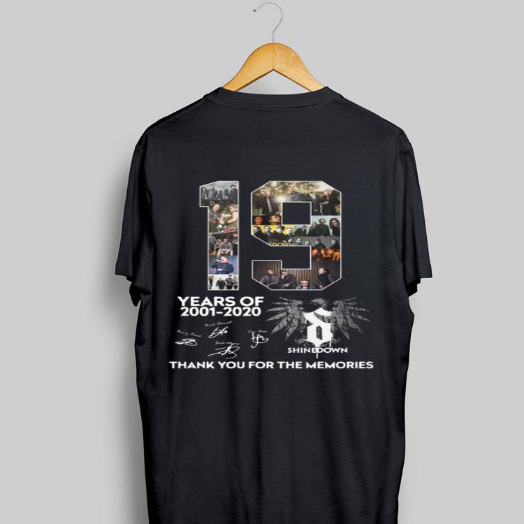 19 Years Of ShineDown Thank You For The Memories Signatures shirt 9