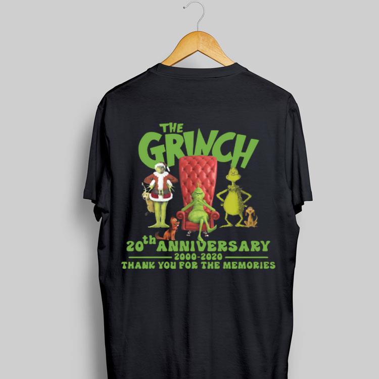 20th Anniversary The Grinch 2000-2020 Thank You For The Memories shirt 8