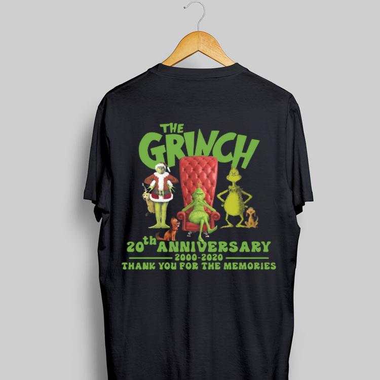 20th Anniversary The Grinch 2000-2020 Thank You For The Memories shirt 9