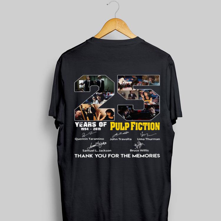 25 Years Of Pulp Fiction 1994 2019 Thank You For The Memories Signatures shirt 8