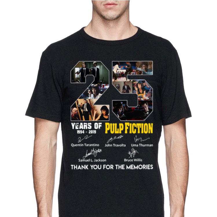 25 Years Of Pulp Fiction 1994 2019 Thank You For The Memories Signatures shirt 12 25 Years Of Pulp Fiction 1994 2019 Thank You For The Memories Signatures shirt