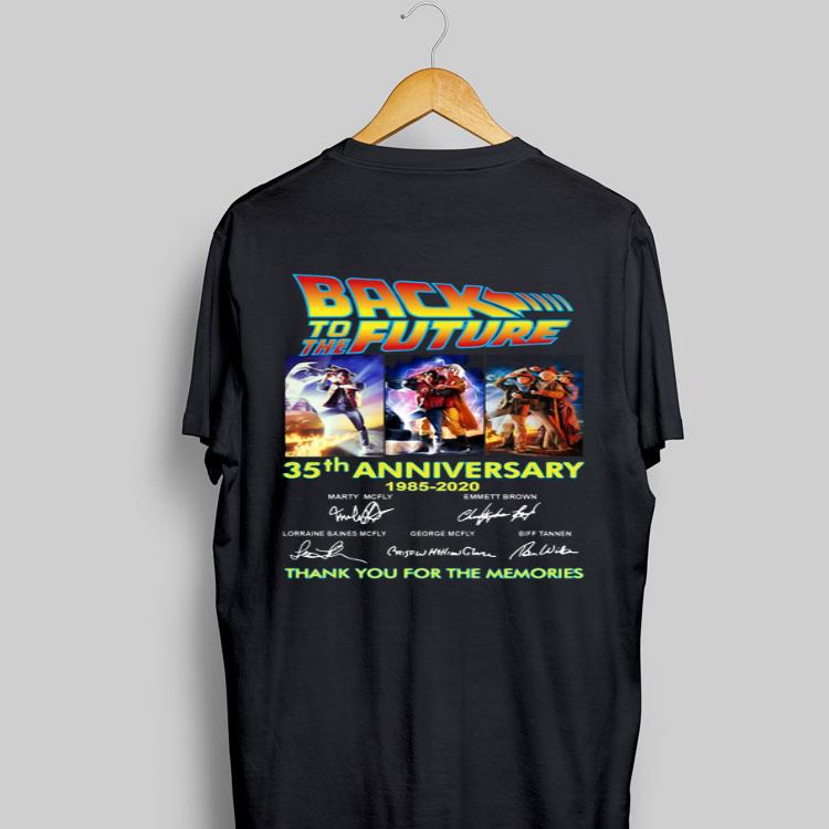 35th Anniversary Back To The Future 1985-2020 Signatures shirt 9