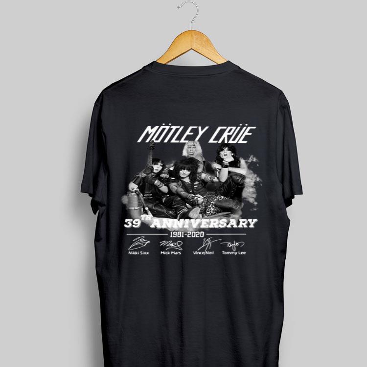 39th Anniversary Motley Crue 1981-2020 Signatures shirt 9