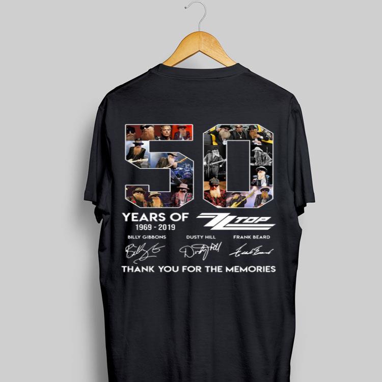 50 Years of Zz Top Thank You For The Memories Signatures shirt 8