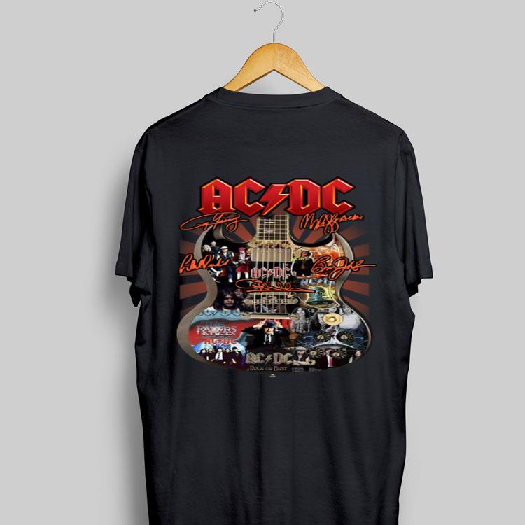 AC DC Guitar All Signatures shirt 8