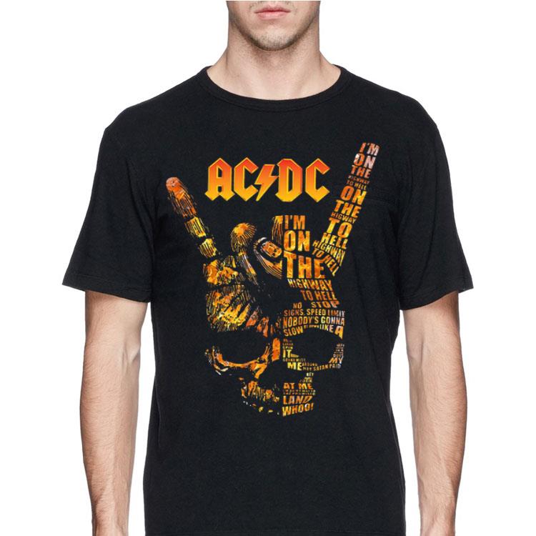 ACDC Skull Rock Hand Tee I’m On The Highway To Hell shirt 12 ACDC Skull Rock Hand Tee I’m On The Highway To Hell shirt