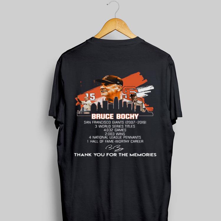 Bruce Bochy San Francisco Giants 2007-2019 Thank You For The Memories Signature shirt 8