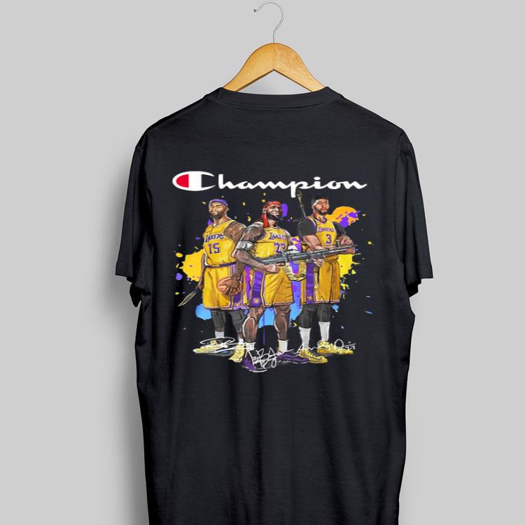 Champions DeMarcus Cousins Lebron James Anthony Davis Signatures shirt 9