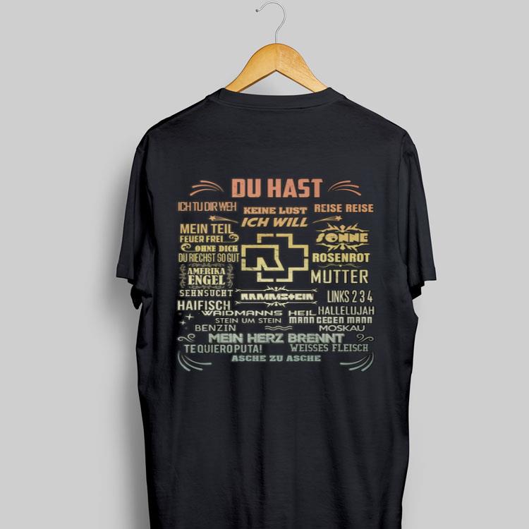 Du Hast Ich Tu Dir Weh Keine Lust Reise Reise Ich Will Meun Teil shirt 8