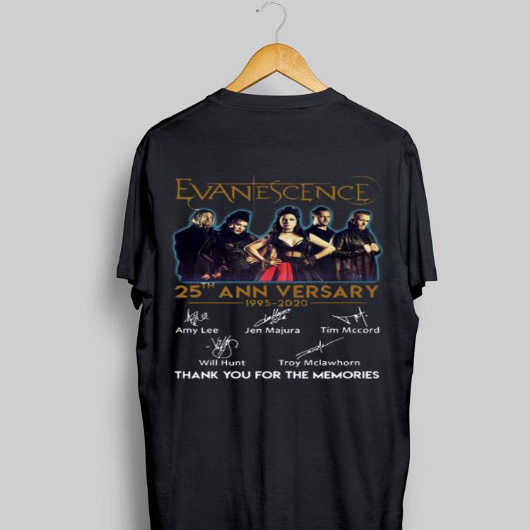 Evanescence 25th Anniversary 1995-2020 Signatures Thank You For The Memories shirt 9